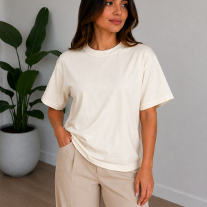 BLUSA OVERSIZE CREMA